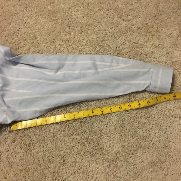 Vintage Canadian 100% Cotton Vertical Stripe Button Down Shirt - Picture 16 of 16